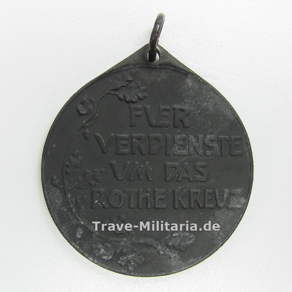 Preußen Rote Kreuz Medaille 3 Klasse 1898 Feinzink im Verleihetui