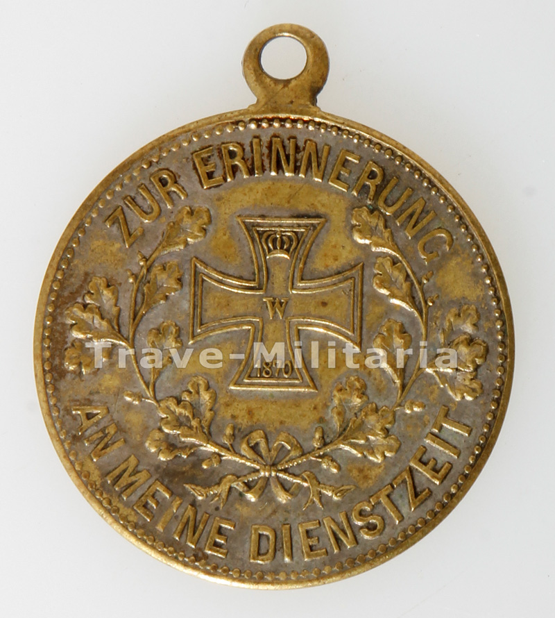 Preußen Medaille Erinnerung an meine Dienstzeit Archiv Trave