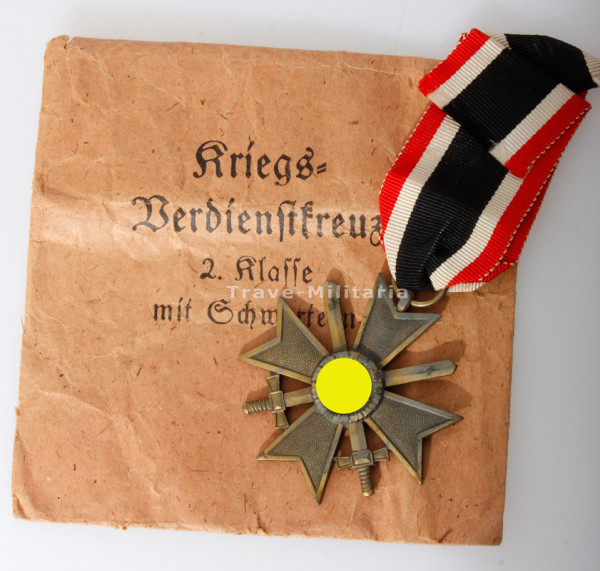 Kriegsverdienstkreuz 2. Klasse mit Schwertern mit Tüte 1939