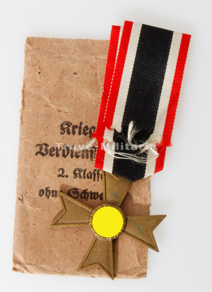 Kriegsverdienstkreuz 2. Klasse ohne Schwerter mit Tüte