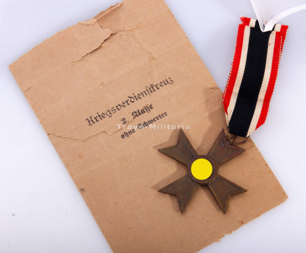 Kriegsverdienstkreuz 2. Klasse ohne Schwerter mit Tüte 1939