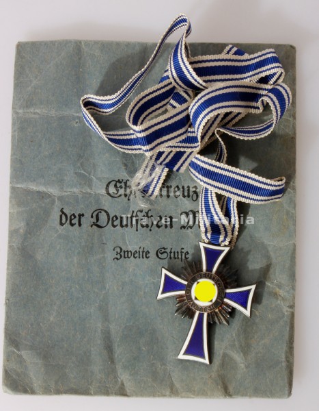 Ehrenkreuz der Deutschen Mutter in Silber mit Tüte