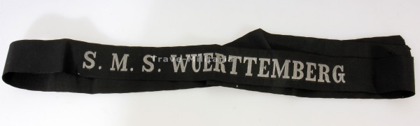 Kaiserliche Marine Mützenband ,,S.M.S. Wuerttemberg"