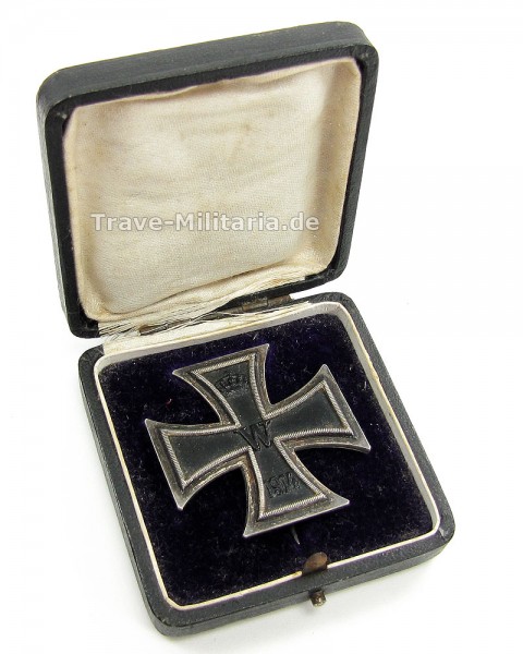 Eisernes Kreuz 1. Klasse 1914 im Etui von S-W Wagner