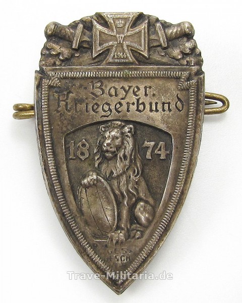 Bayerischer Kriegerbund Abzeichen 1874
