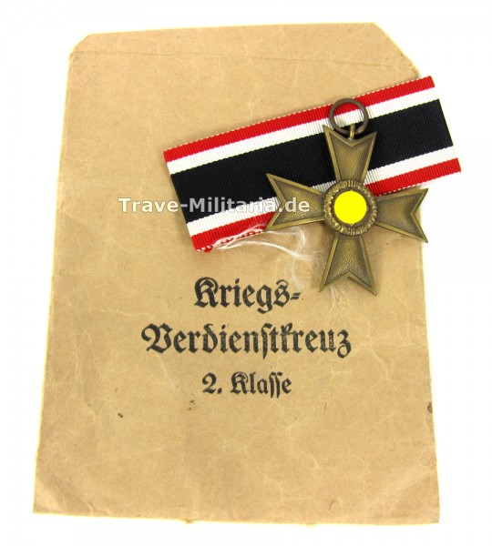 Kriegsverdienstkreuz 2. Klasse in Verleihtüte Hersteller 37