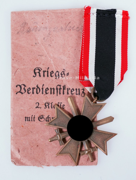 Kriegsverdienstkreuz 2. Klasse mit Schwertern mit Tüte