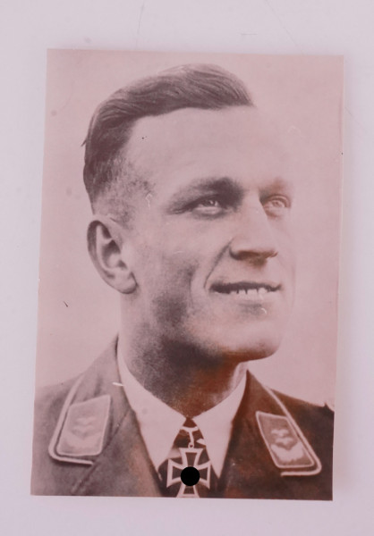 Pressefoto Oberleutnant Heinz Forgatsch