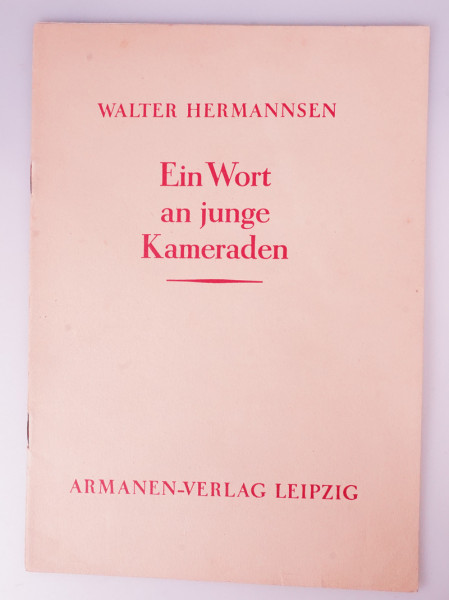 Heft ``Ein Wort an junge Kameraden´´ 1941