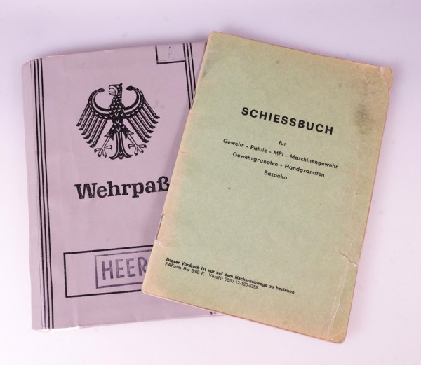 Wehrpass und Schießbuch Bundeswehr Panzerbataillon 164