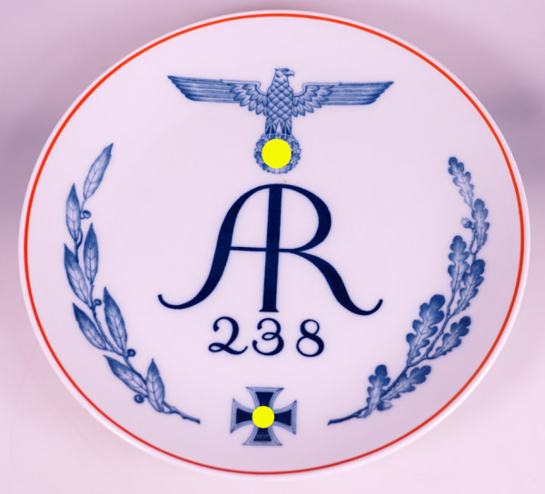 Meissen-Teller "Artillerie Regiment 238"