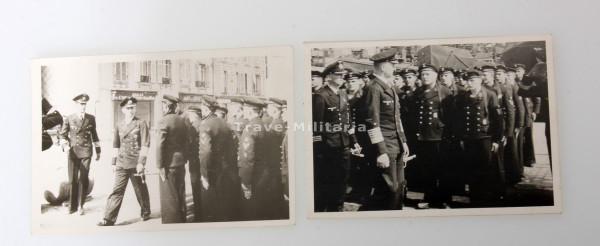 2 Fotos Großadmiral Karl Dönitz besucht Brest