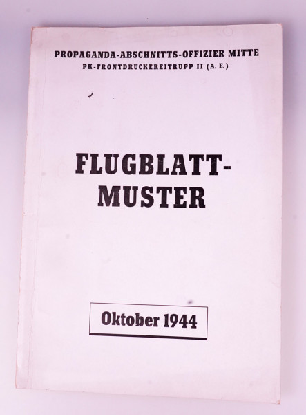 Flugblatt-Muster Oktober 1944