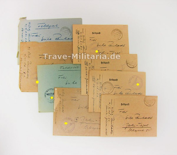 9 Feldpostbriefe SS K.A.u.E.A. Buchenwald