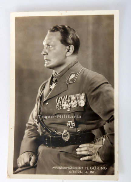 Postkarte Ministerpräsident H. Göring General d. Inf.