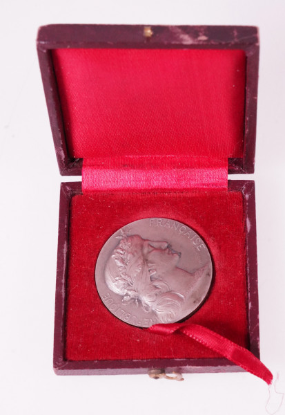 Republik Frankreich Medaille Minister de la Guerre Medici M. Labeque im Etui