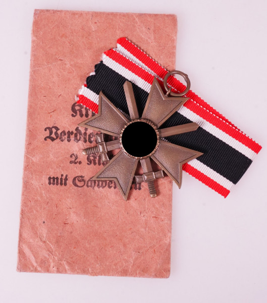 Kriegsverdienstkreuz 2. Klasse mit Schwertern mit Tüte