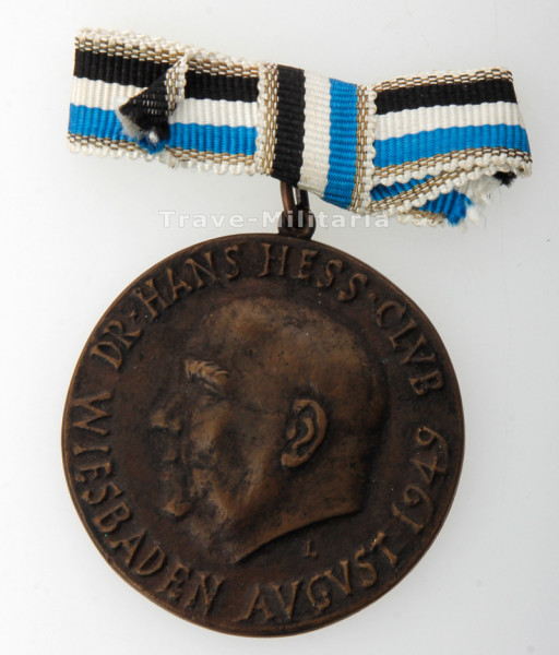 Hessen Dr.-Hans Hess Club Wiesbaden August 1949 Medaille