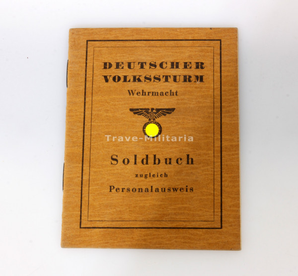 Soldbuch Baade Deutscher Volkssturm