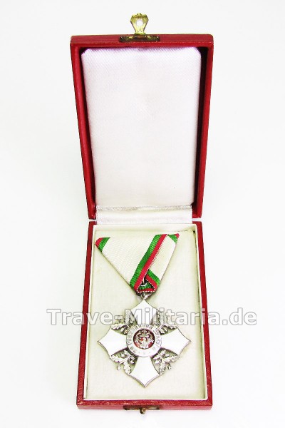 Bulgarien 1908-1944 Zivilverdienstkreuz 5. Klasse im Etui.