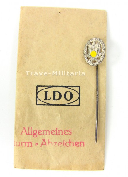 Miniatur Allgemeines Sturmabzeichen mit LDO-Tüte