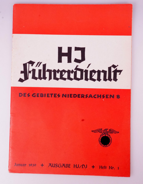 Heft "HJ Führerdienst des Gebietes Niedersachsen 8" Heft 1 1939