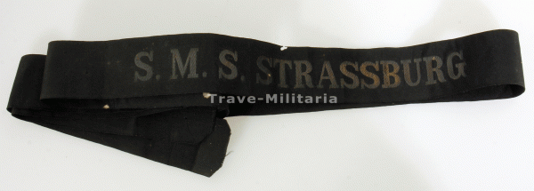 Kaiserliche Marine Mützenband "S.M.S. Strassburg"