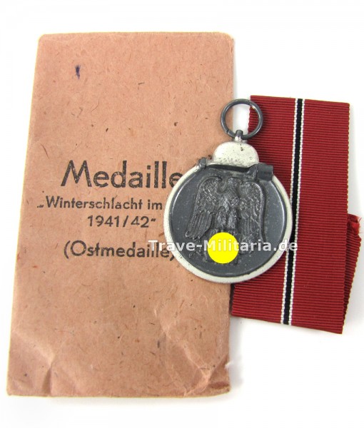 Medaille Winterschlacht im Osten mit Verleihtüte Deumer
