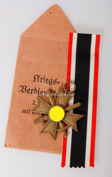 Kriegsverdienstkreuz 2. Klasse mit Schwertern mit Tüte