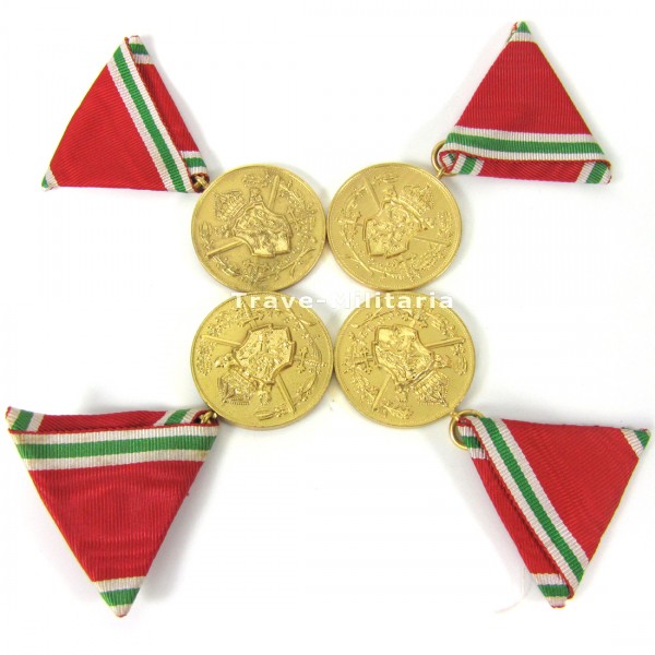 Bulgarien Kriegsdenkmünze 4er Lot