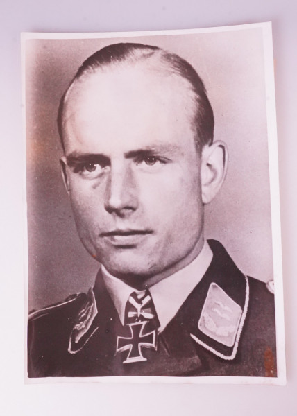 Pressefoto Ritterkreuzträger Oberleutnant Herling Stuka