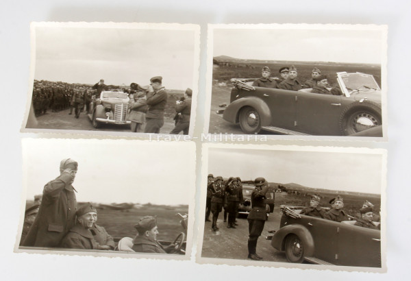 4 Fotos Besuch eines italienischen Generals bei deutscher Luftwaffe