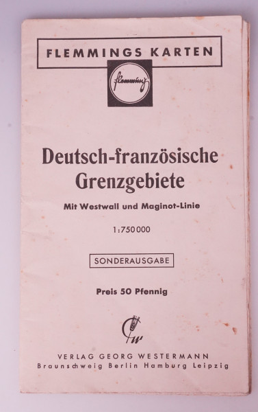 Deutsch-französische Grenzgebiete Karte 1:750.000