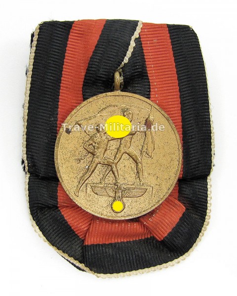 Einzelspange Medaille zur Erinnerung an den 1. Oktober 1938