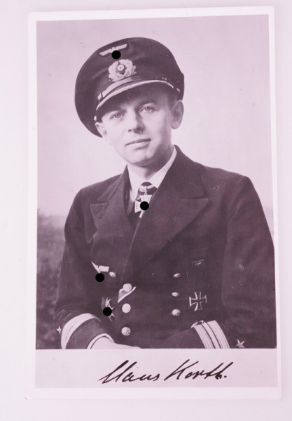 Postkarte Kapitänleutnant Claus Korth