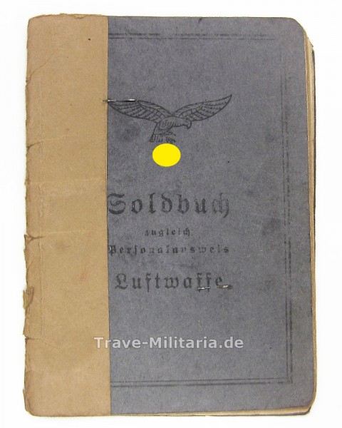 Soldbuch Luftwaffe, Bau-Kp., Flak-Abt.
