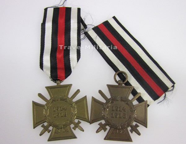 2 x Ehrenkreuz für Frontkämpfer