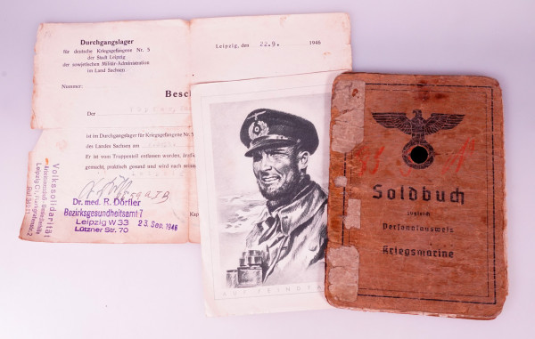 Soldbuch Töpfer Kriegsmarine Marine-Artillerie Hafenkommandant Split (Einheit)