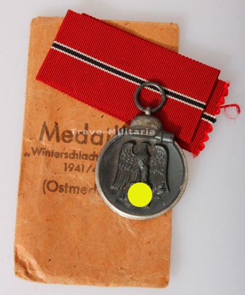 Medaille Winterschlacht im Osten 1941/42 mit Verleihungstüte