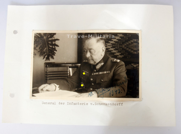 Foto General der Infnterie Max von Schenkendorff mit OU 1942