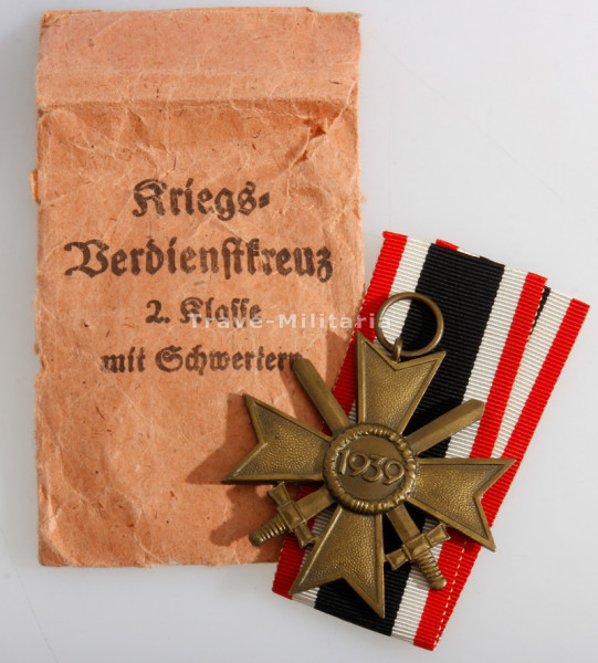 Kriegsverdienstkreuz 2. Klasse mit Schwertern mit Tüte 1939