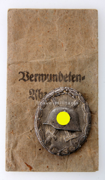 Verwundetenabzeichen in Silber 1939 mit Tüte