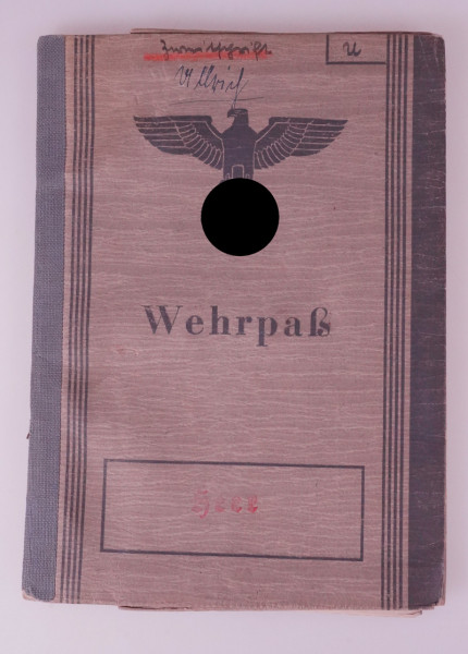 Wehrpass Ullrich Inf.Rgt. 183 / schw.Kav.Abt. 3 / G.R. 179