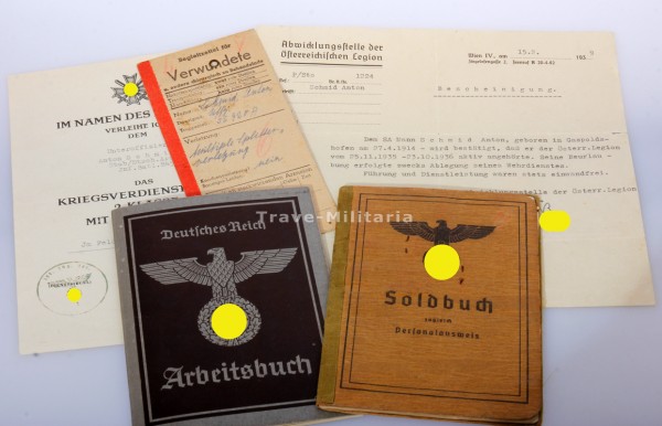 Papiernachlass Schmid Deutsch-Arabisches Infanterie-Batallion 845 Sonderverband 287