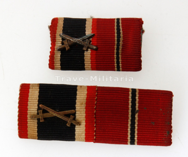 2x 2er Bandspange 2. Weltkrieg