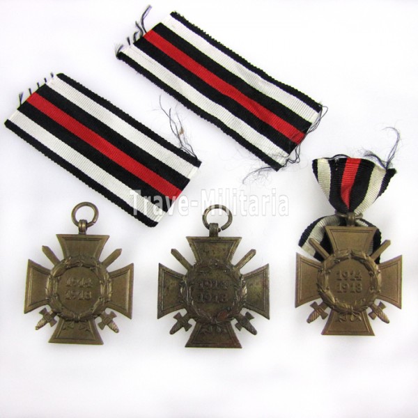 3 x Ehrenkreuz für Frontkämpfer