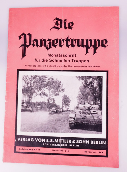 Die Panzertruppe 5. Jahrgang Nr. 11 November 1943