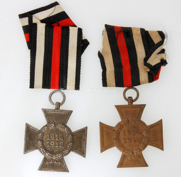 2x Ehrenkreuz für Kriegsteilnehmer