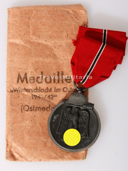 Medaille Winterschlacht im Osten 1941/42 mit Verleihungstüte