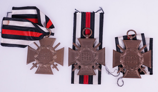 3x Ehrenkreuz für Frontkämpfer